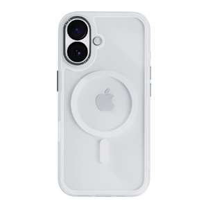 miak iPhone 16 Plus用レンズガード一体型MagSafe対応クリアケース スモーキークリア MA27201I16PL-イメージ2