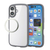 エレコム iPhone17用TOUGH SLIM LITE ケース フレームカラー メタルステッカー付 グレー PM-A25ATSLFCGY-イメージ2