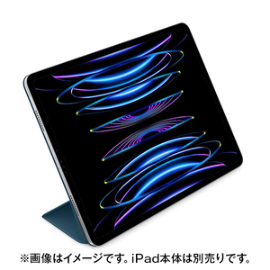 Apple 12．9インチiPad Pro(第6世代)用Smart Folio マリンブルー MQDW3FE/A-イメージ2