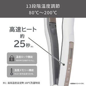 テスコム マイナスイオン ストレートアイロン ホワイト TS460A-W-イメージ5