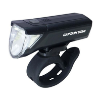 キャプテンスタッグ 1W LEDフロントライト 7181照射首振り BK FCF069N-Y-5014