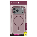 トリニティ iPhone 18 Pro Max用 / 17 Pro Max用  [Luce] マグネット吸着式アクセサリー対応 背面クリアハードケース クリア×ワインレッド TR-IP26L3-LUMS-CWR