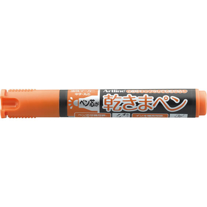 シヤチハタ 乾きまペン 中字・丸芯 橙色 1本 F896762-K-177Nﾀﾞｲﾀﾞｲ-イメージ1