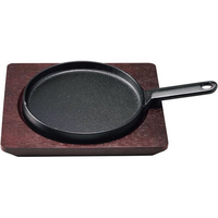 中部コーポレーション トキワ 鉄 ステーキ皿 324 柄付浅 大 22cm FC139LF-2036200