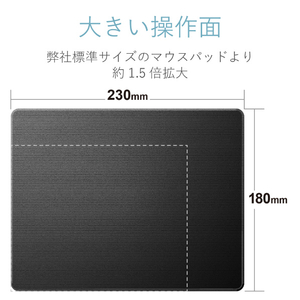 エレコム ソフトレザーマウスパッド XLサイズ ブラック MP-SL02BK-イメージ5