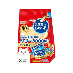 いなば CIAO ちゅーる 乳酸菌入り バラエティ 14g×80P FCF638N-イメージ1