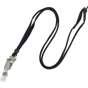 トラスコ 脱着式名札用ストラップ 黒 グリーン購入法適合品 TND-S-BK-イメージ1