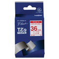 ブラザー ラミネートテープ(赤文字/白/36mm幅) TZE-262