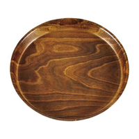 ＣＡＭＢＲＯ ノンスリップウッドトレー 丸 PH558516 FC689LU-7255800