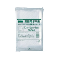 トラスコ中山 TRUSCO 厚手ポリ袋 縦150×横100×t0.1 透明 (100枚入) FC573GH-3539628