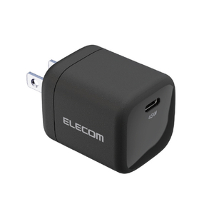 エレコム USB Power Delivery 45W AC充電器(C×1) ブラック ACDC-PD2245BK-イメージ2