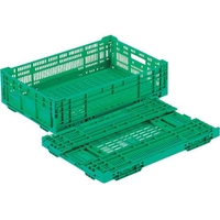 岐阜プラスチック工業 RSコンテナーRS-MM29(薄型折りたたみコンテナー) 緑 FC664GP-8362413