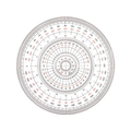 ウチダ 全円分度器 12cm型 F835534-1-822-0000
