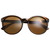 LE　FOON 大人サングラス Round frame sunglasses ブラウン AS20105ﾌﾞﾗｳﾝ-イメージ1