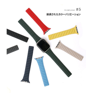 WEARPLANET Apple Watch 42/41/40/38mm用Slim Line マグネットリンクバンド Lips Red WP23204AWRD-イメージ9