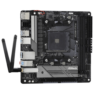 ASROCK ASRock Socket AM4 AMD A520 Mini-ITX マザーボード A520M-ITX/AC-イメージ3