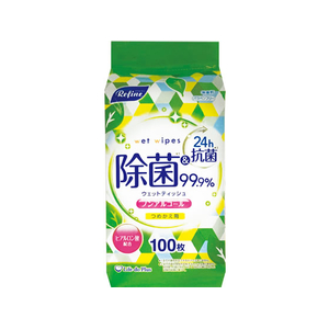 Ｌｉｆｅ－ｄｏ．Ｐｌｕｓ リファイン ノンアルコール 除菌 ボトル詰替100枚 FC491TC-イメージ1
