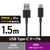 エレコム USB2．0ケーブル(A-C)(約1．5m) ブラック MPA-AC15BBK-イメージ3