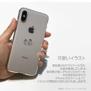 Dparks iPhone 13 Pro用ソフトクリアケース ミニ動物 ペンギン DS21204I13P-イメージ6