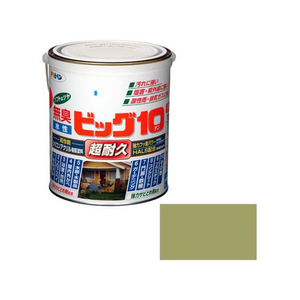 アサヒペン 水性ビッグ10多用途 1.6L 228 パステルオリーブ FC037PP-イメージ1
