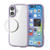 エレコム iPhone 17用TOUGH SLIM LITE ケース フレームカラー メタルステッカー付 ラベンダー PM-A25ATSLFCPU-イメージ2