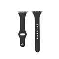 WEARPLANET Apple Watch 49/46/45/44/42mm用Slim Line フラット本革バンド ディープブラック WP23205AWBK