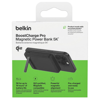 ベルキン Qi2 モバイルバッテリー+ スタンド(5000mAh 15W) ブラック BPD006BTBK