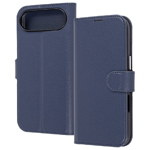 レイ・アウト iPhone Air用手帳型レザーケース シンプル マグネット ダークネイビー RT-P54ELC1/DN-イメージ1
