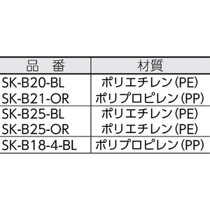 サンコー スタッキングコンテナー　１０１９０１　サンテナーＢ＃２０ライトブルー SK-B20-BL-イメージ3