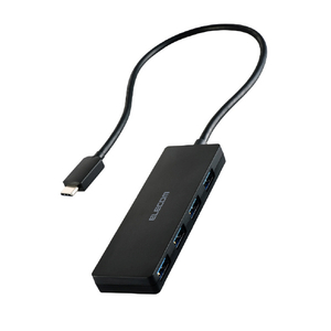エレコム USB Type-C 4ポートUSB5Gbpsハブ ブラック U3HC-H041BK-イメージ8
