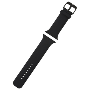 エレコム Apple Watch用シリコンバンド TOUGH SLIM ブラック AW-25ABDTSBK-イメージ1