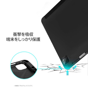 ESR 2020 iPad Air 4用ペンシルホルダー付きSmart Folioケース ブラック ES20205-イメージ12