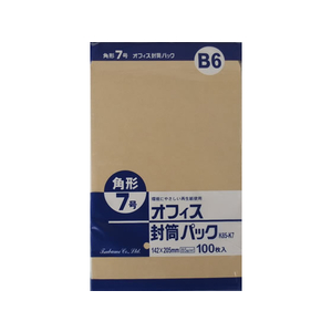 ツバメ工業 F807589-K85-K7 クラフト封筒 角7 85g／m2 1000枚 1