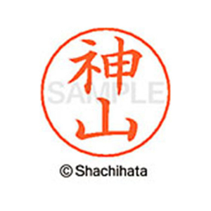 シヤチハタ ネームペン用ネーム シルバー 既製 神山 FC46543-X-GPS-0772-イメージ1