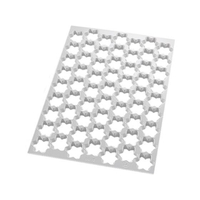 thermohauser/TH クッキーカッティングシート 47551 星型 63ヶ取 FC449LU-7143800