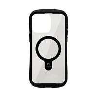 Hamee iPhone 15 Pro Max用強化ガラスクリアケース iFace Reflection Magnetic ブラック 41-962060