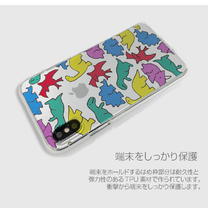 Dparks iPhone 13 Pro用ソフトクリアケース カラフルザウルス DS21206I13P-イメージ7
