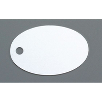 オオイ金属 アルマイト ネームプレート小判型 100枚入 378-A FC062LX-8060600