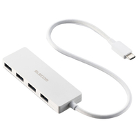 エレコム USB Type-C 4ポートUSB5Gbpsハブ ホワイト U3HC-H041WH