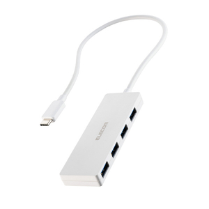 エレコム USB Type-C 4ポートUSB5Gbpsハブ ホワイト U3HC-H041WH-イメージ8