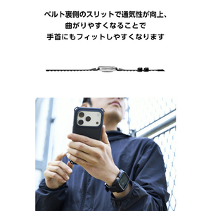 エレコム Apple Watch用バンド ZEROSHOCK ブラック AW-25ABDZEROBK-イメージ6