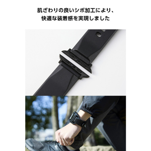 エレコム Apple Watch用バンド ZEROSHOCK ブラック AW-25ABDZEROBK-イメージ7