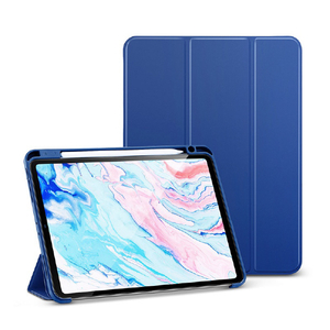 ESR 2020 iPad Air 4用ペンシルホルダー付きSmart Folioケース ネイビーブルー ES20206-イメージ2