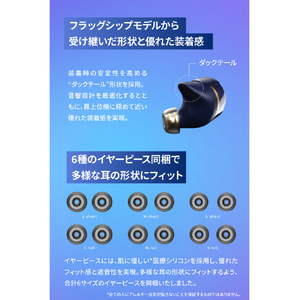 AVIOT トゥルーワイヤレスイヤホン ドーンネイビー TE-W1-NV-イメージ13