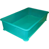 江部松商事 EBM/PP 半透明カラー番重 A型 特大 グリーン(サンコー製) FC194LC-1084320