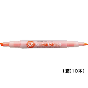 ゼブラ 蛍光オプテックス2 EZ オレンジ 10本 1箱(10本) F883601-WKT11-OR-イメージ1
