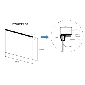 ニデック 反射防止膜付き液晶テレビ保護パネル(32V型) レクアガード ND-TVGARS32-イメージ3