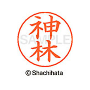 シヤチハタ ネームペン用ネーム シルバー 既製 神林 FC46545-X-GPS-0774-イメージ1