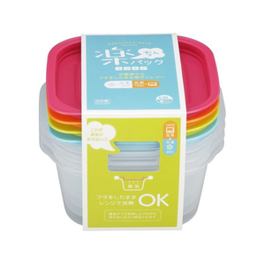 イノマタ化学 楽ちんパックスクエア 630mL 4色組 FC116TF-9812-イメージ1