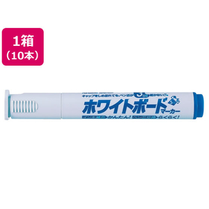シヤチハタ アートライン潤芯ホワイトボードマーカー角芯 青 10本 FCV2386-K-529ｱｵ-イメージ1